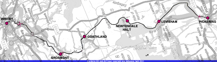 North Yorkshire Moors Railway Map
