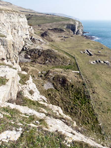 Cliffs,Seacombe Quarry,Sea